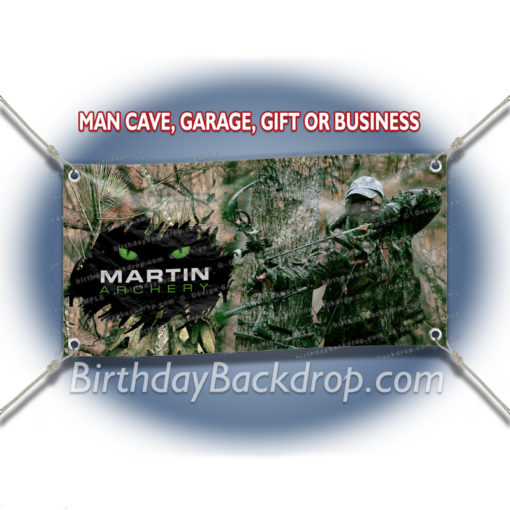 Martin Archery Bows Camo Logo Hunters Arrows Sepia__ArcheryMod-011.psd by BirthdayBackdrop.com