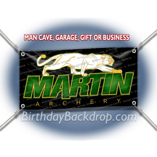 Martin Archery Logo Tiger Black Green Yellow__ArcheryMod-015.psd by BirthdayBackdrop.com