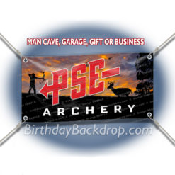 PSE Archery Logo Hunting Theme Red Letters__ArcheryMod-019.psd by BirthdayBackdrop.com